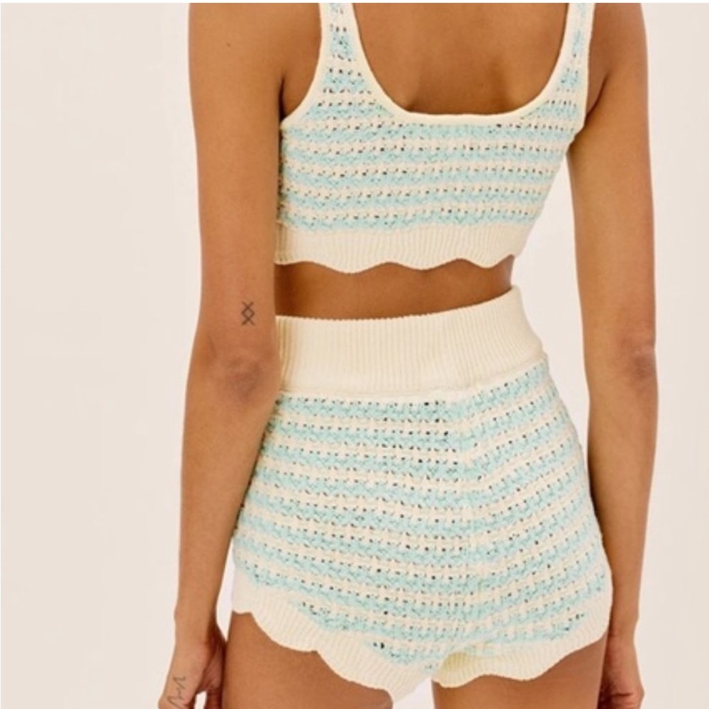 BB Dakota by Steve Madden Crochet crop tank and short shorts NWT size XS - Picture 9 of 12